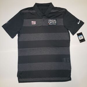 Nike NFL NY Giants Crucial Catch Intercept Cancer Polo Men's Medium AR6804-060